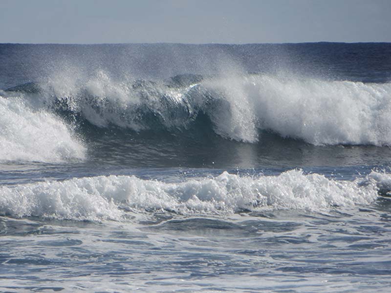„High Surf“ Warnung auf Kauai