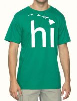 T-Shirt HI Hawaii-Inseln (schwarz)