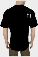 T-Shirt HI Hawaii-Inseln (schwarz/weiss)