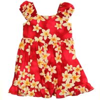 Baby-Kleidchen mit Plumeria Blumen