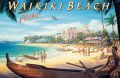 Vintage Magnet - Waikiki Beach