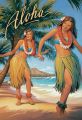 Vintage Magnet - Aloha - Hula-T�nzerinnen