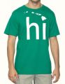 T-Shirt HI Hawaii-Inseln (grn/weiss)