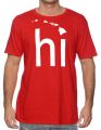 T-Shirt HI Hawaii-Inseln (rot/weiss)
