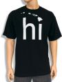 T-Shirt HI Hawaii-Inseln (schwarz/weiss)