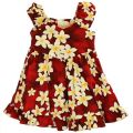 Baby-Kleidchen mit Plumeria Blumen